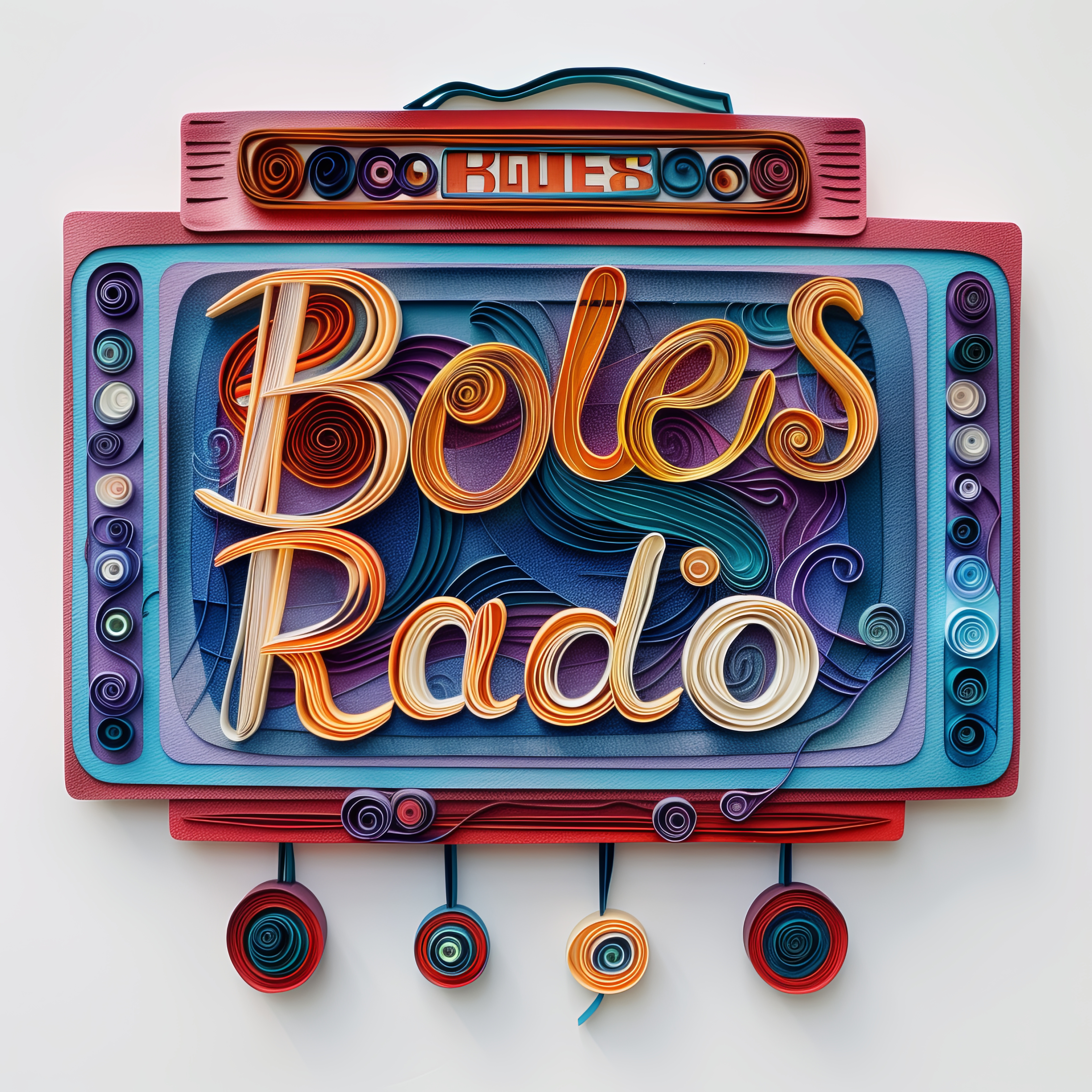Boles Radio Quilling Logo!